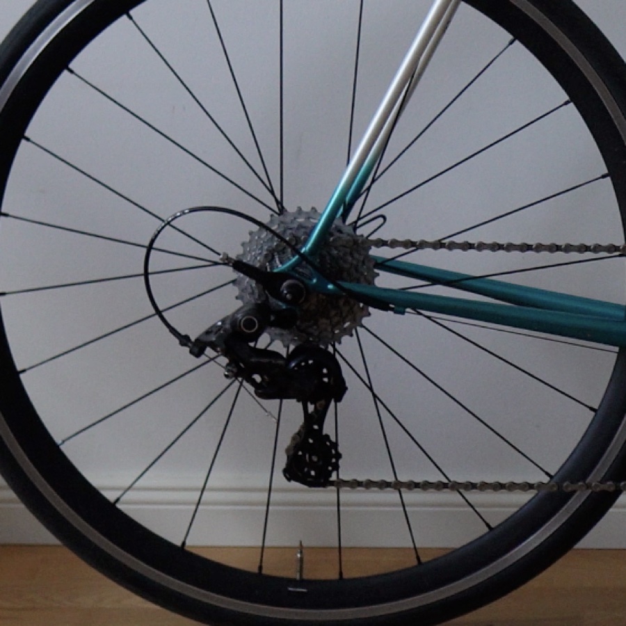Derailleur on the bike